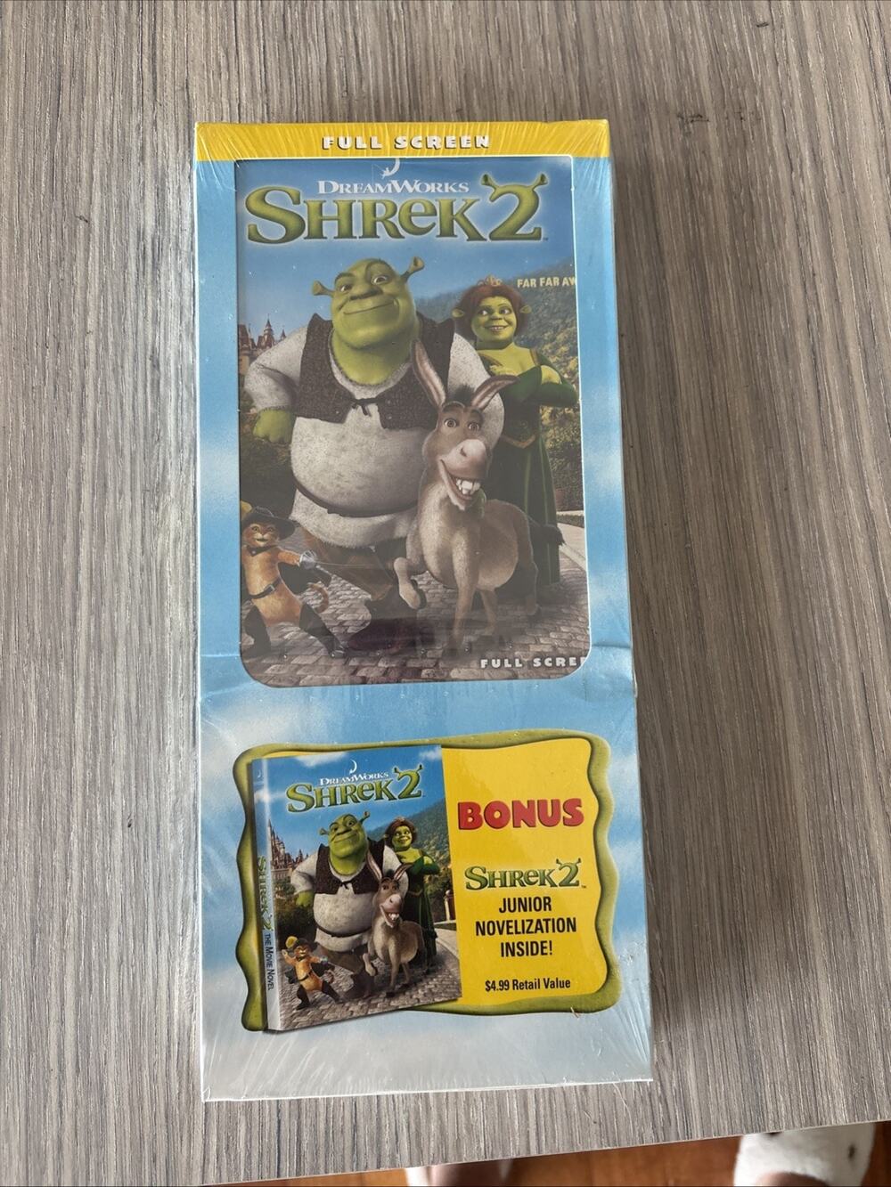NEW Sealed Shrek 2 DVD Full Screen w/ Bonus Junior Novelization DreamWorks